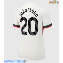 Camisa de time de futebol Chelsea Joao Pedro #20 Replicas 2º Equipamento Feminina 2025-26 Manga Curta